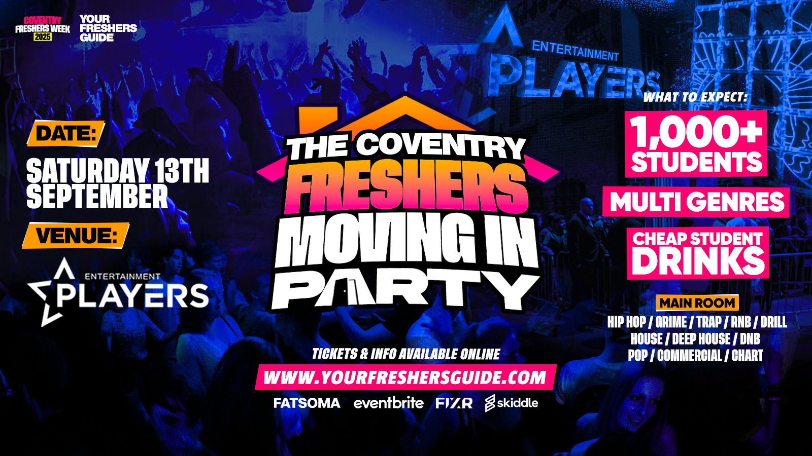 Freshers Moving in Party | Coventry Freshers 2025