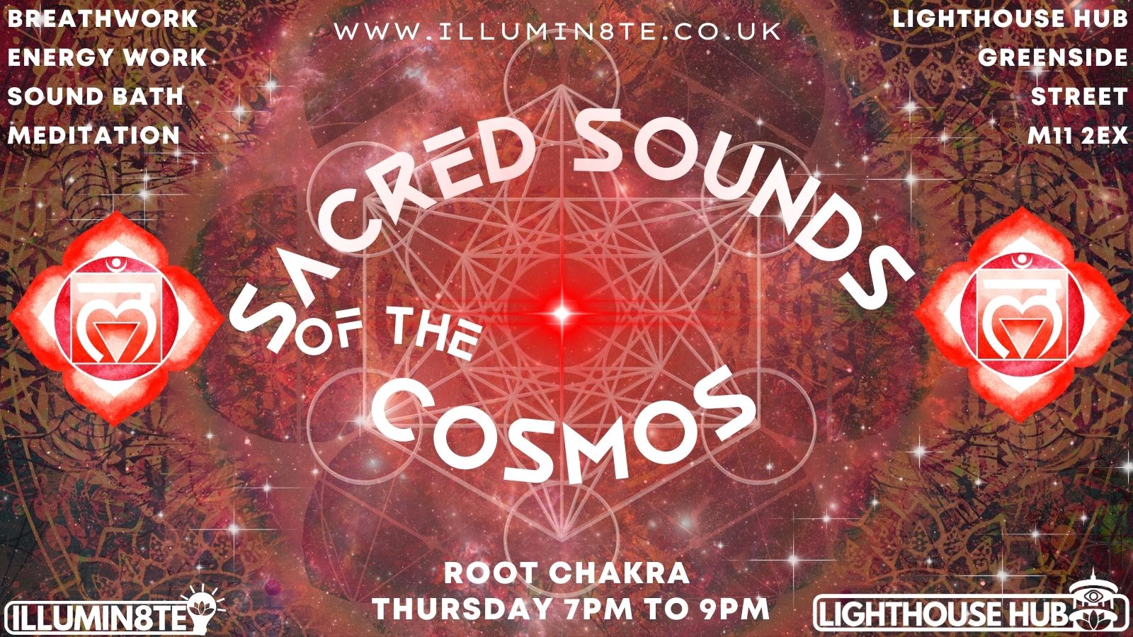 Illumin8te | FULL MOON Sacred Sounds Of The Cosmos | Sound Bath  (Thursday 20th April ) THE LIGHTHOUSE 7pm