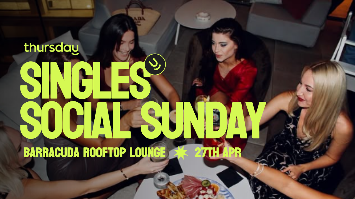 Sunday social | Barracuda Rooftop Lounge | St Julians Age range: + 30