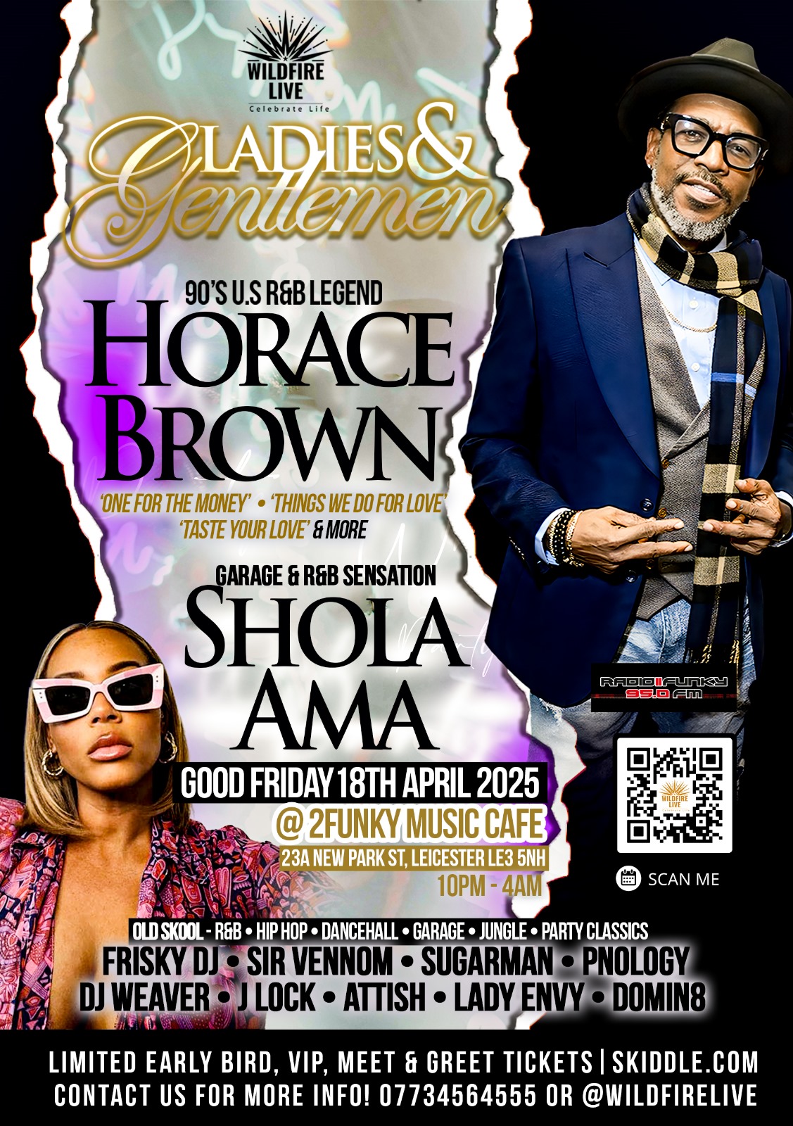 Ladies & Gentlemen presents…  90s RnB Superstar HORACE BROWN & SHOLA AMA LIVE – PLUS GUESTS!