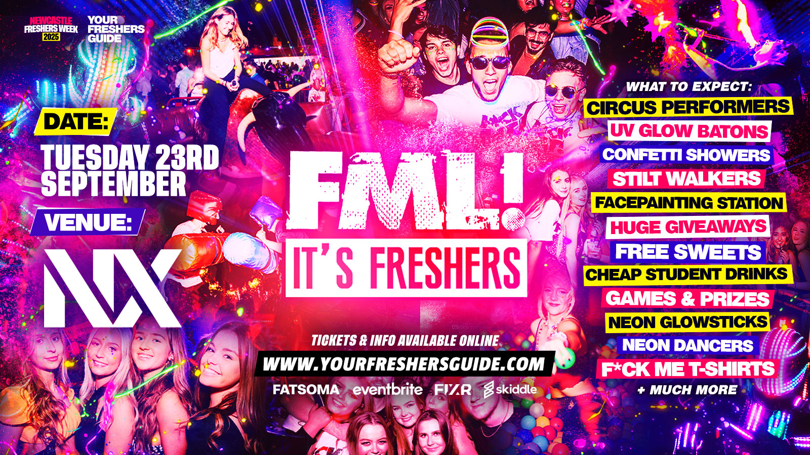 F*CK ME It’s Freshers – Newcastle Freshers 2025