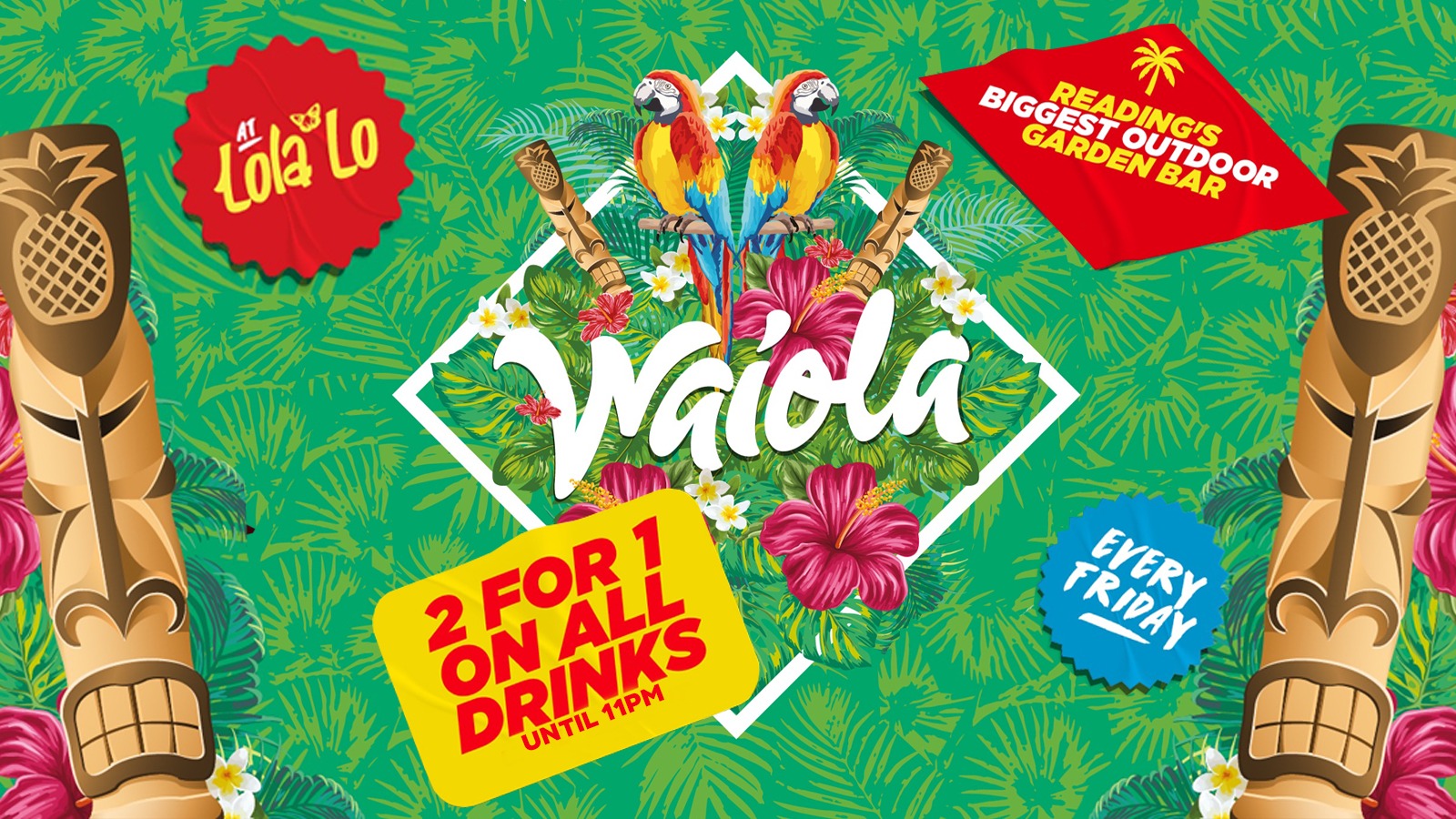 Waiola: 2-4-1 DRINKS B4 11pm!🍹