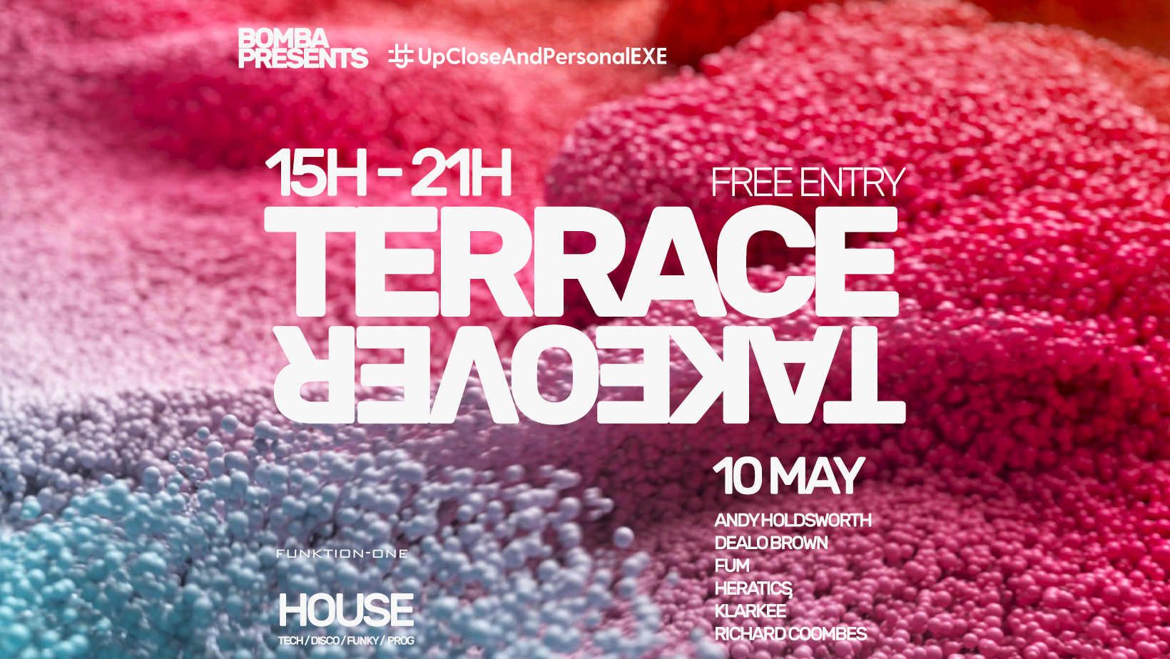 Bomba Terrace Takeover – UCAP – Free Entry – Sat 10 May – Exeter