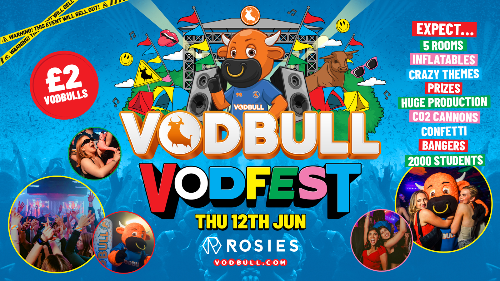 🧡 VODBULL VODFEST SUMMER FESTIVAL [FINAL TIX!!] at ROSIES!! 12/06