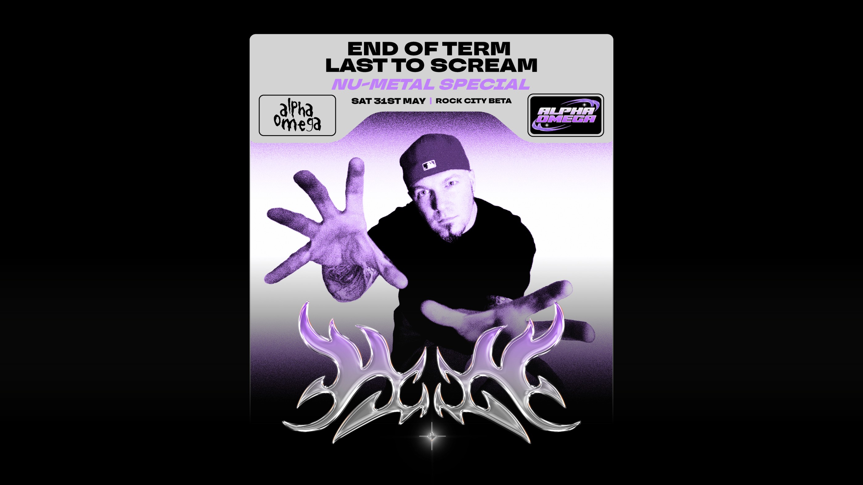 Alpha Omega – End Of Term Last to Scream (Nu-Metal Special) Nottingham’s Best Alternative Club Night (POP PUNK | EMO | METAL) – 31/05/25