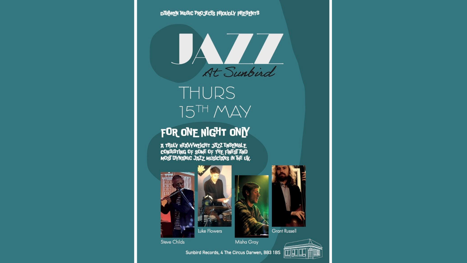 Jazz at Sunbird – Thursday 15th May 2025 | Sunbird Records | Darwen