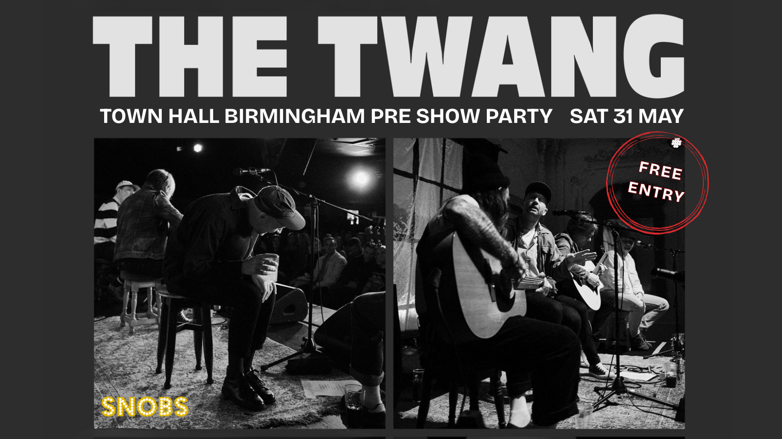 The Twang Birmingham Pre Show Party [TODAY!] – FREE ENTRY! 31/05