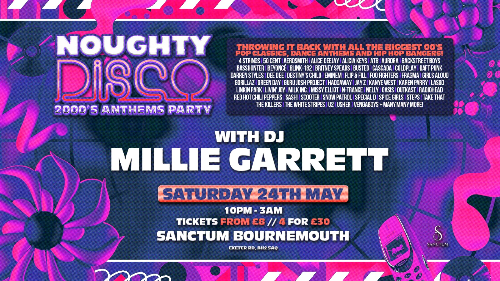 Naughty Disco: 2000’s Anthems Party! With Millie Garrett