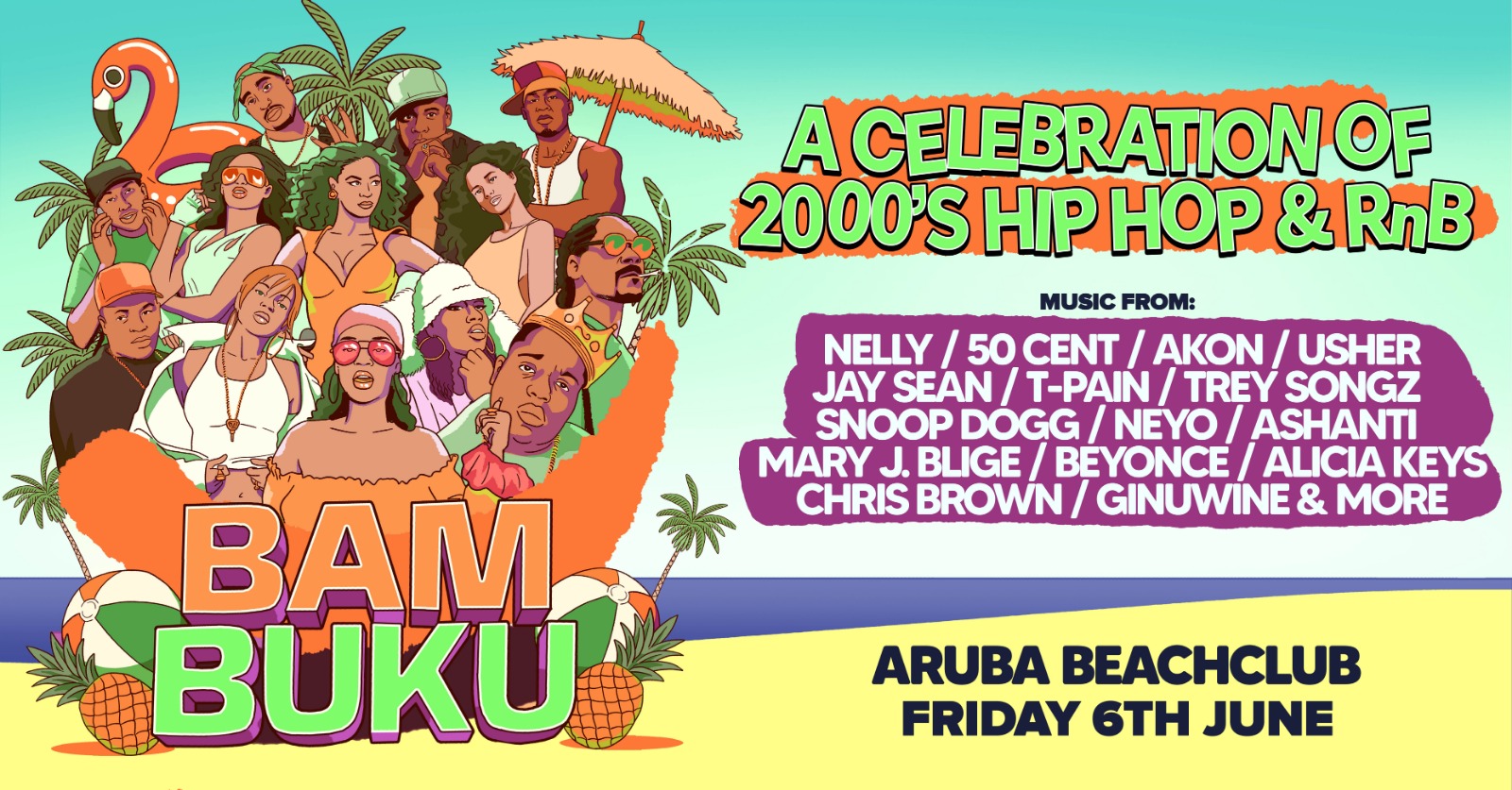 BAMBUKU – Bournemouth’s BIGGEST 00’s RnB Throwback Party @Aruba