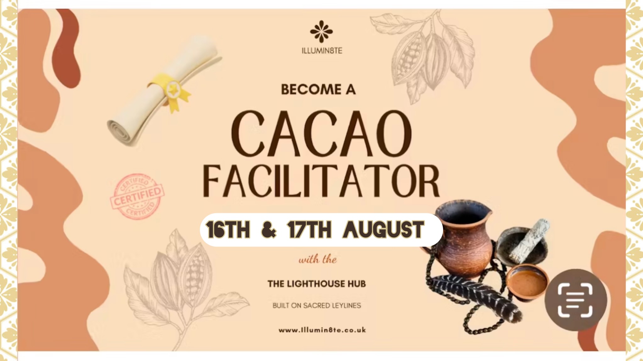 Cacao Facilitator Training Course / Wingsofbuddha (16th / 17th  August) @ THE LIGHTHOUSE HUB