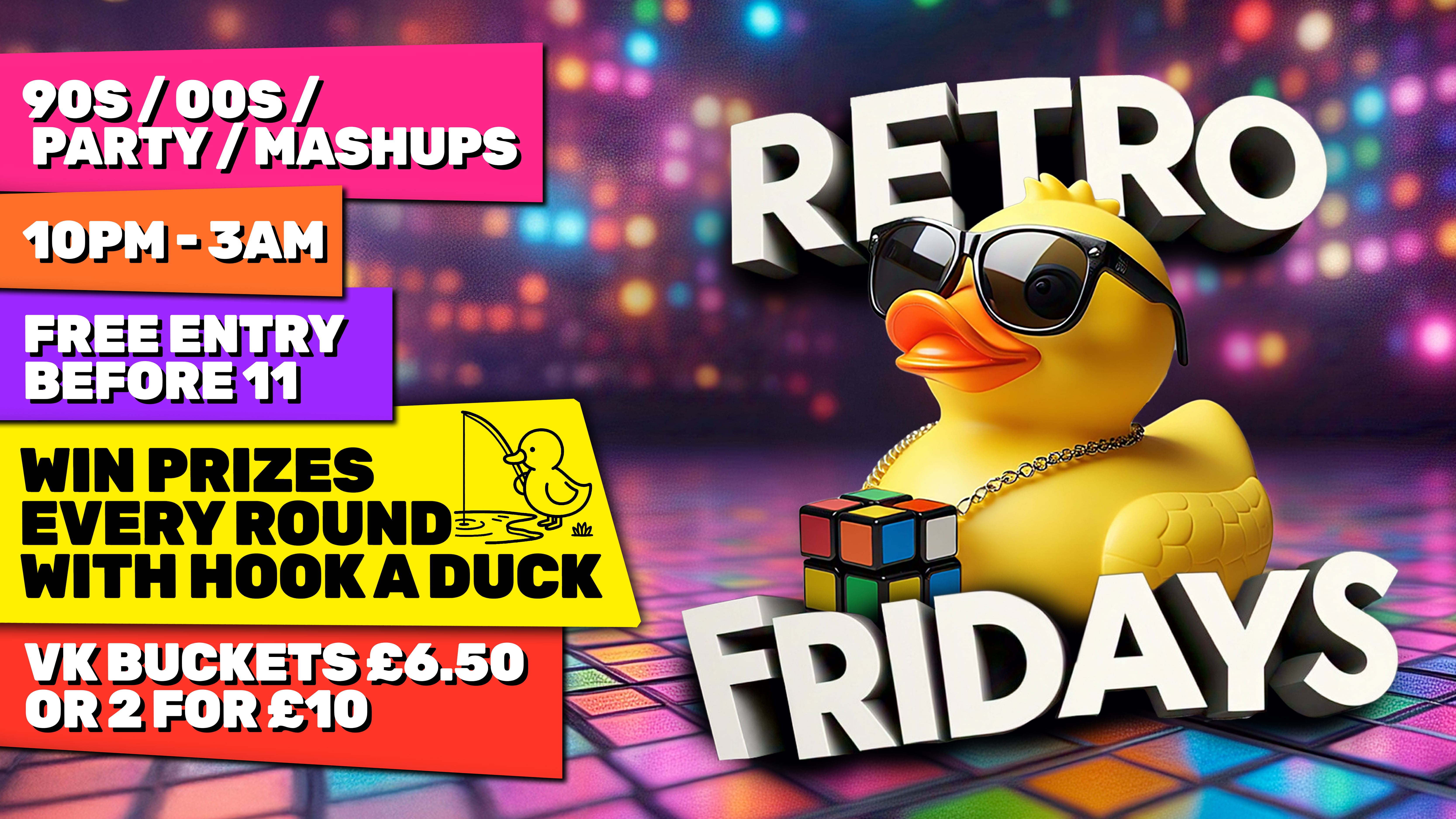 Retro Fridays – FREE TICKETS OUT NOW