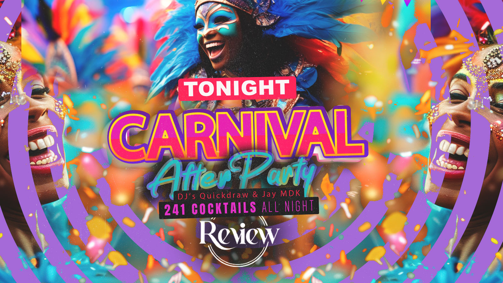 Carnival After Party | 241 Cocktails | R&B, Afrobeats, Hip Hop, Dancehall. Amapiano