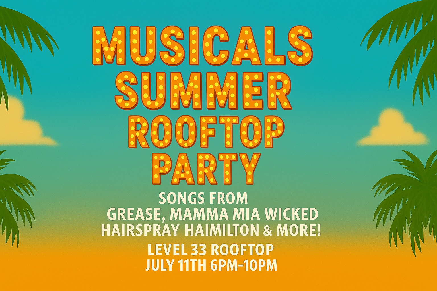 The Musicals Party: Summer Rooftop Party (Plymouth)