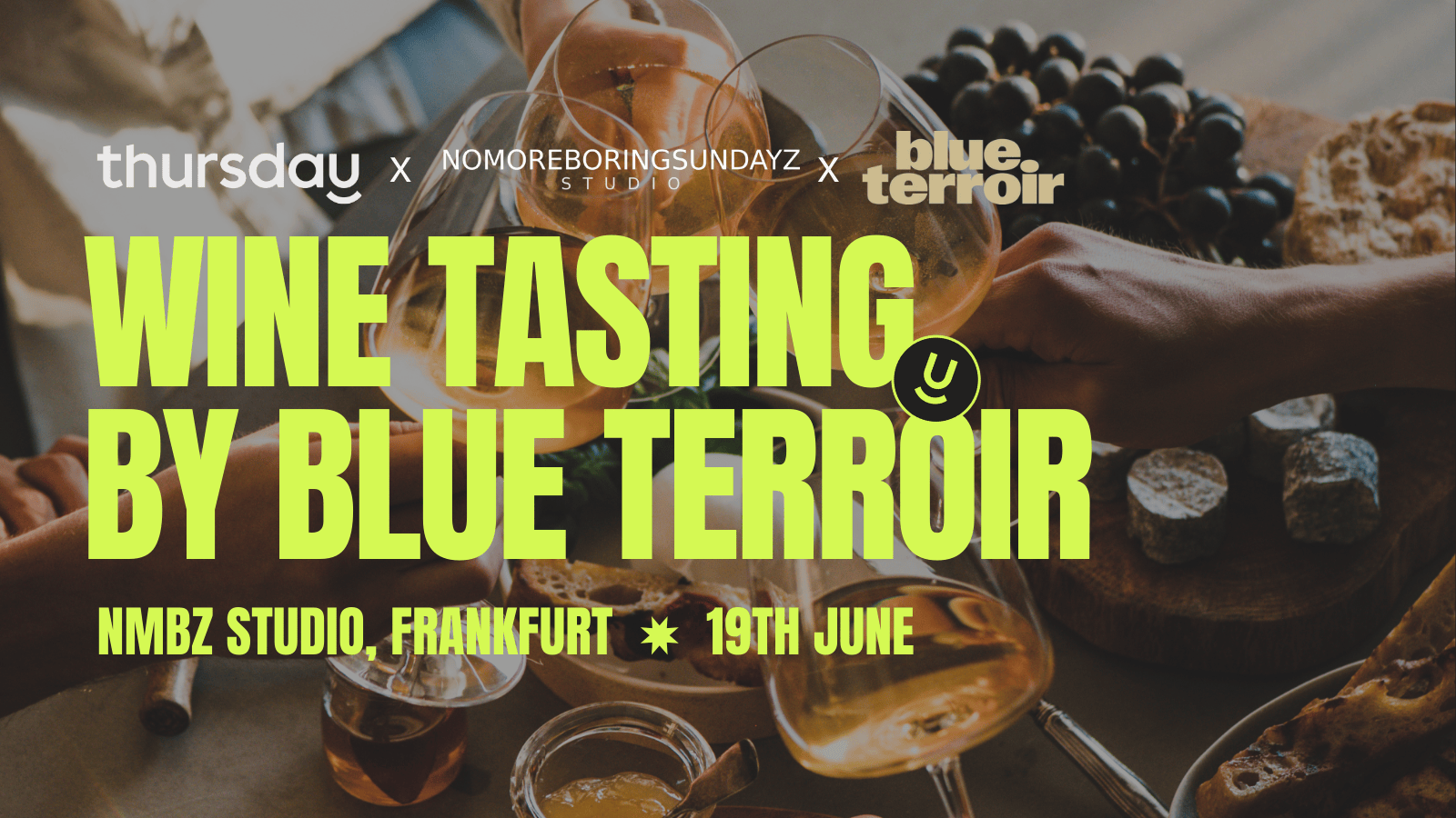 Thursday | Singles Wine Tasting by Blue Terroir (All Ages) @ NMBZ Studio |  Frankfurt