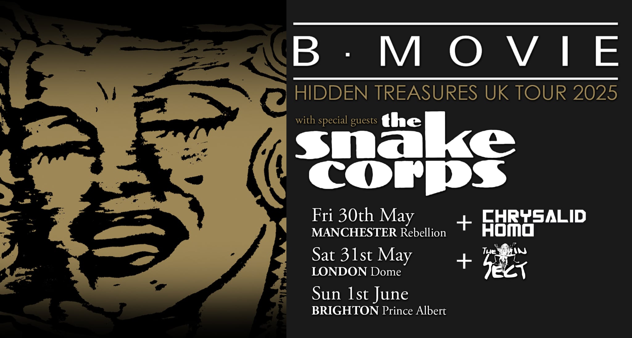 B-MOVIE  Hidden Treasures UK Tour 2025 + The Snake Corps