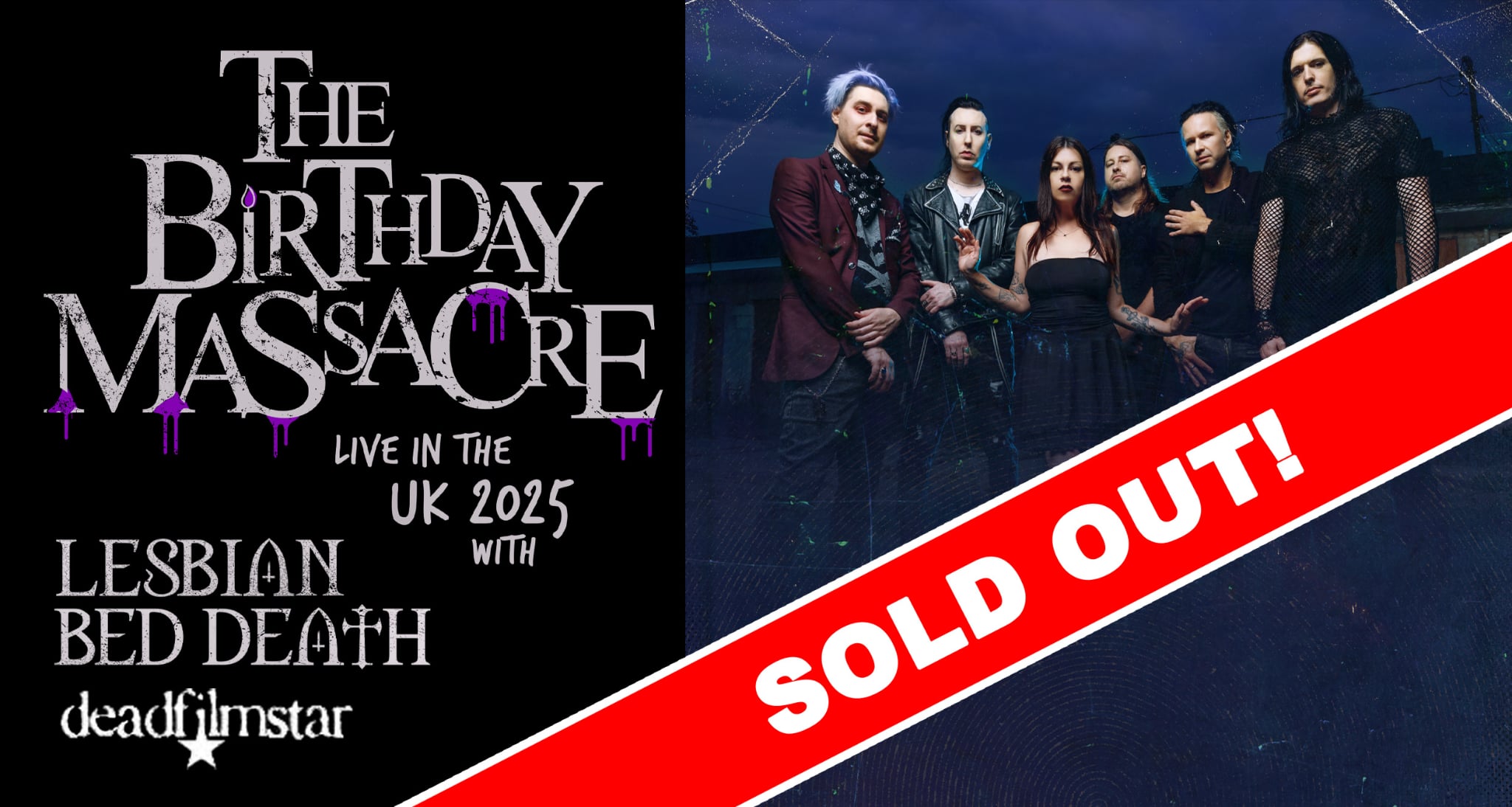 SOLD OUT – THE BIRTHDAY MASSACRE  2025 UK TOUR – London