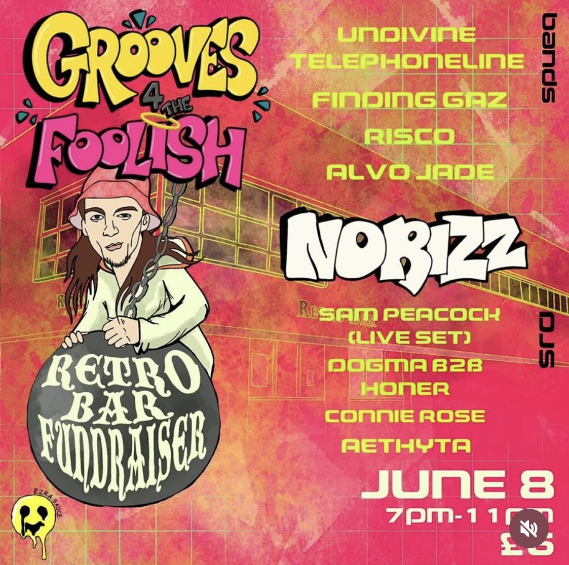NORizz & Grooves4TheFoolish – RETRO FUNDRAISER- 8Th June