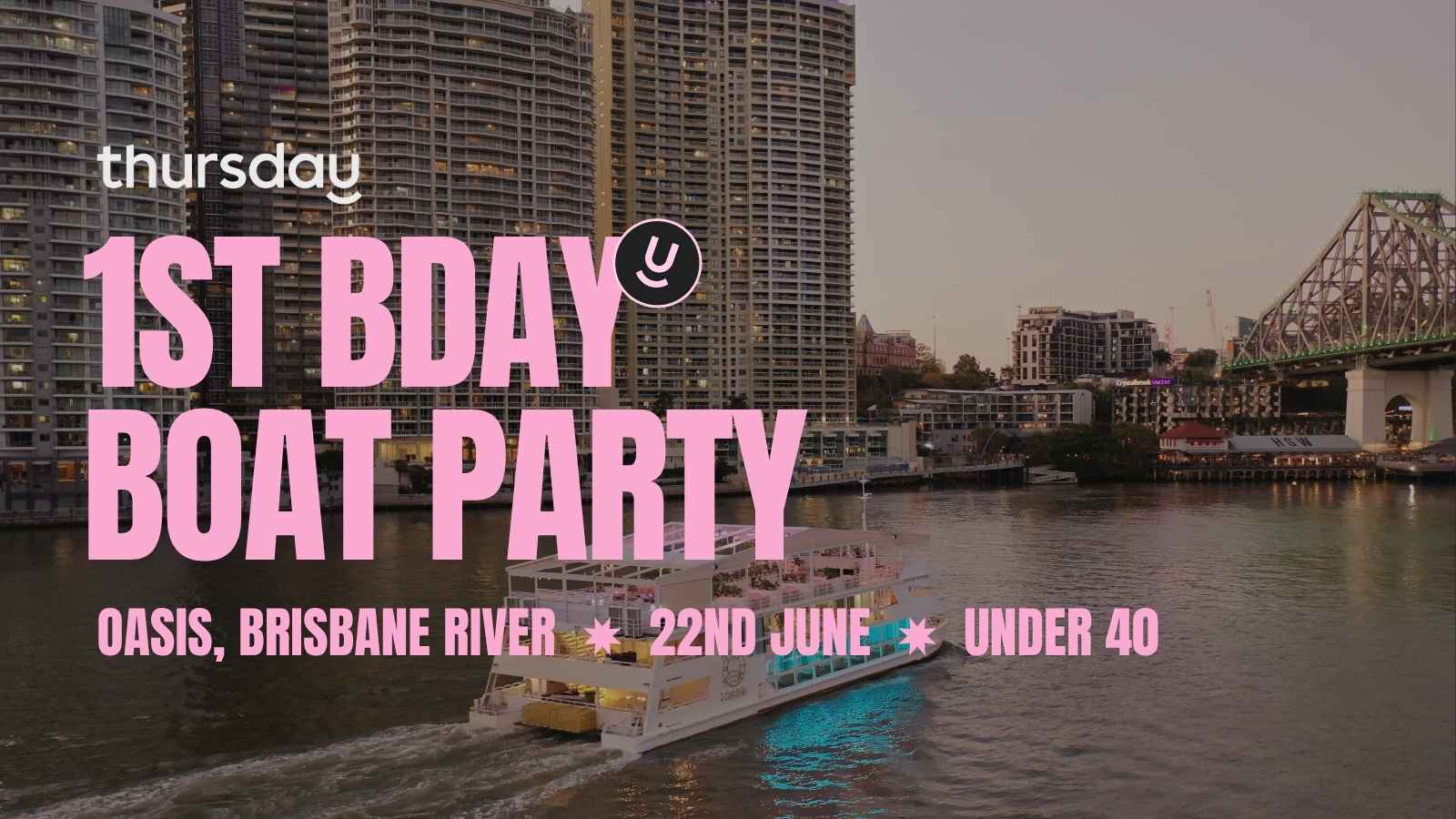 Sunday | Singles Boat Party (Under 40) | Oasis