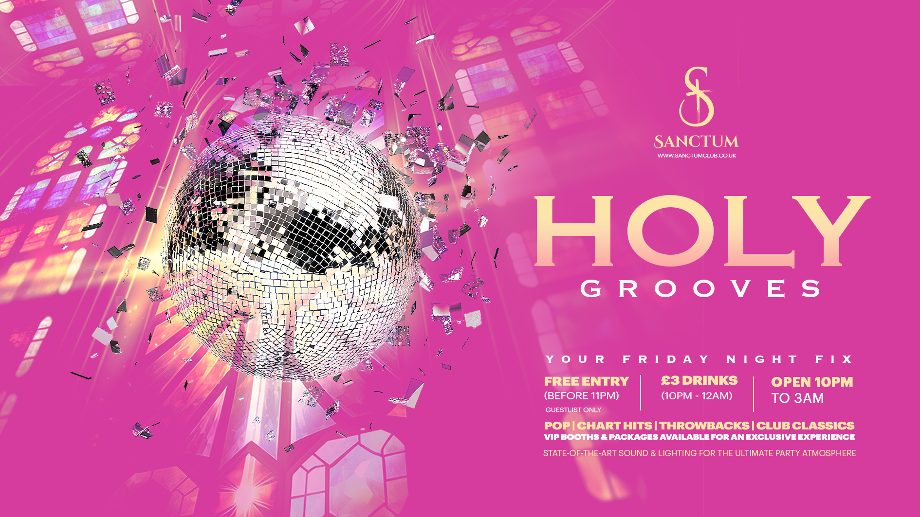 Holy Grooves // Fridays // Sanctum Club