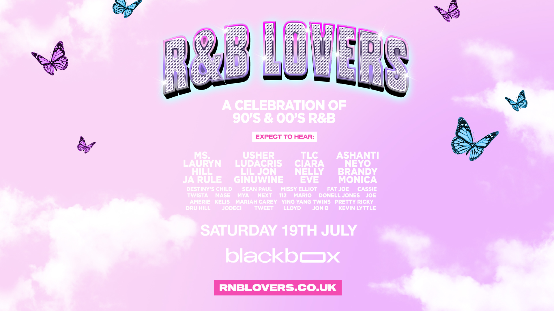 R&B Lovers – Saturday 19th July – Black Box [FINAL TICKETS]