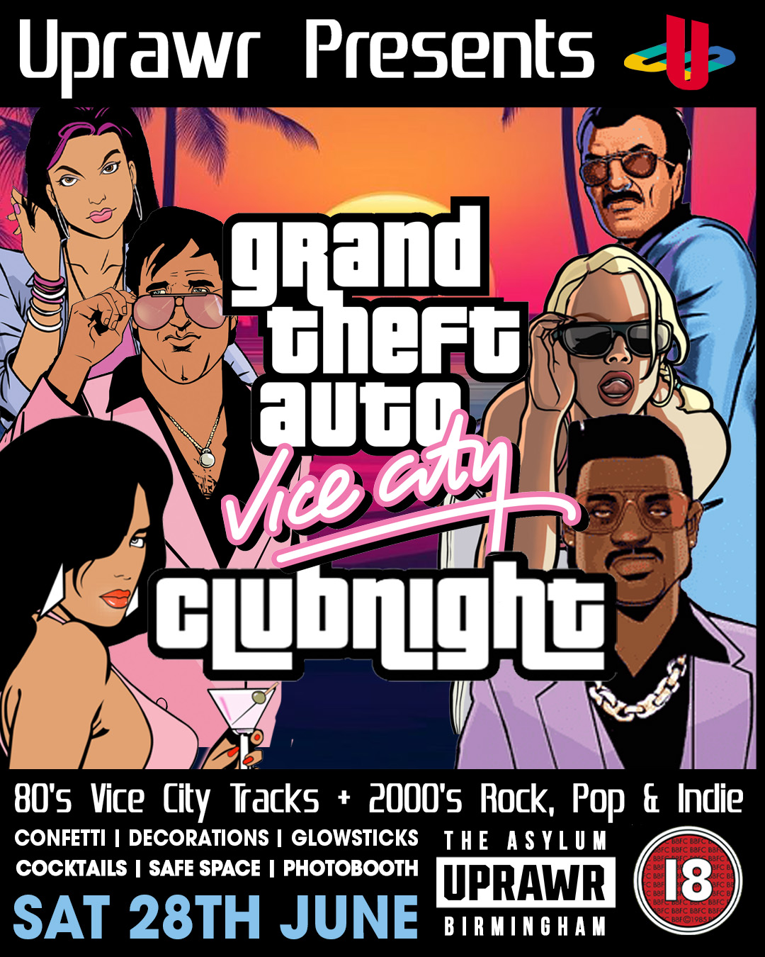 UPRAWR: GTA Vice City Clubnight!