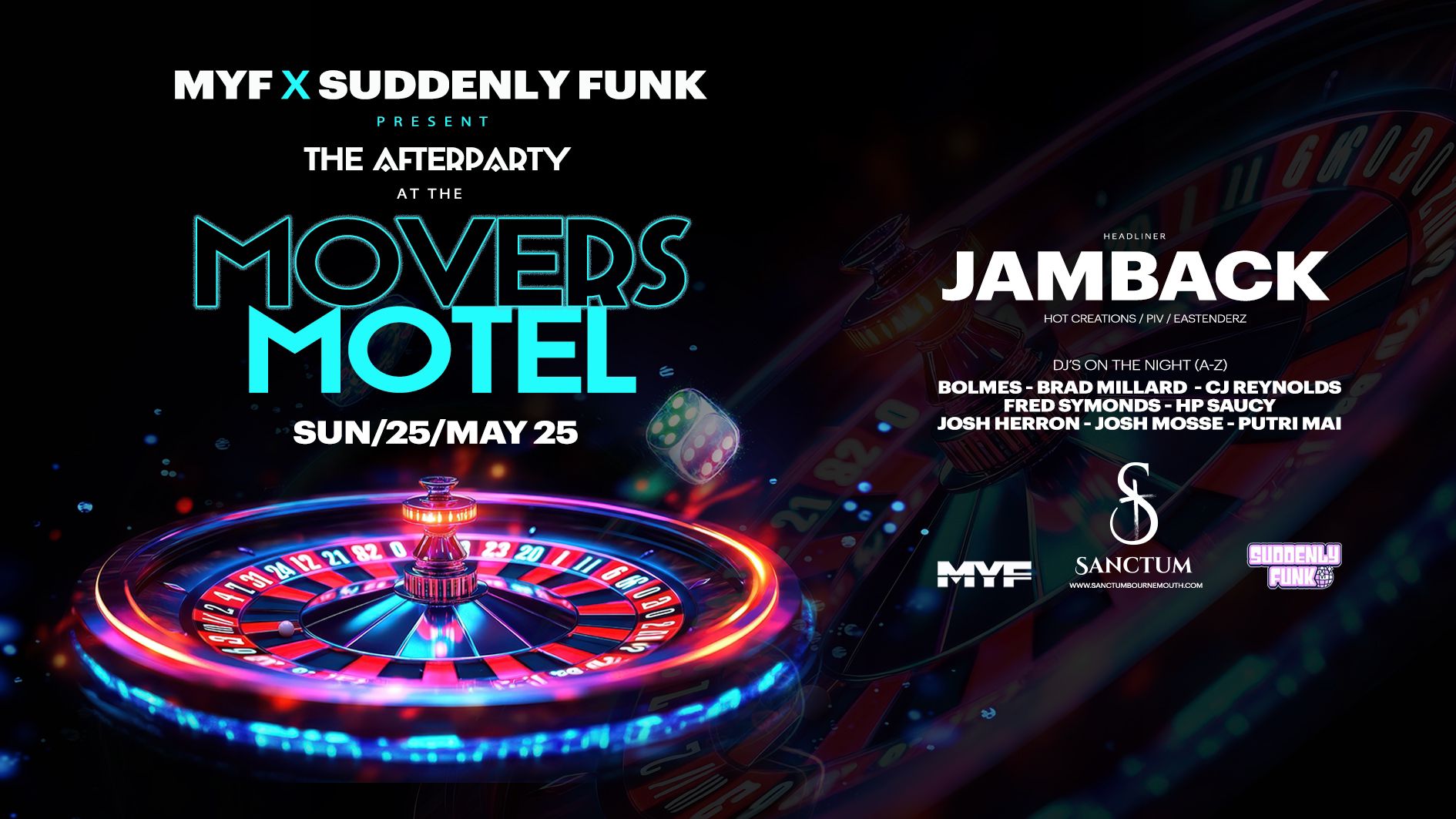 MYF x Suddenly Funk – Movers Motel w/ JAMBACK