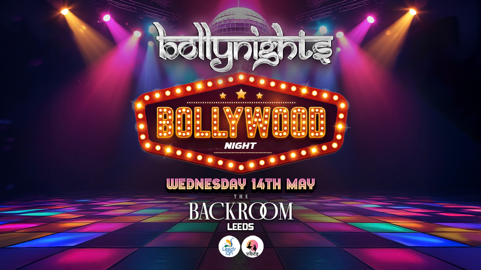 Bollynights Leeds – Bollywood Night | Wednesday 14th May | Backroom Leeds