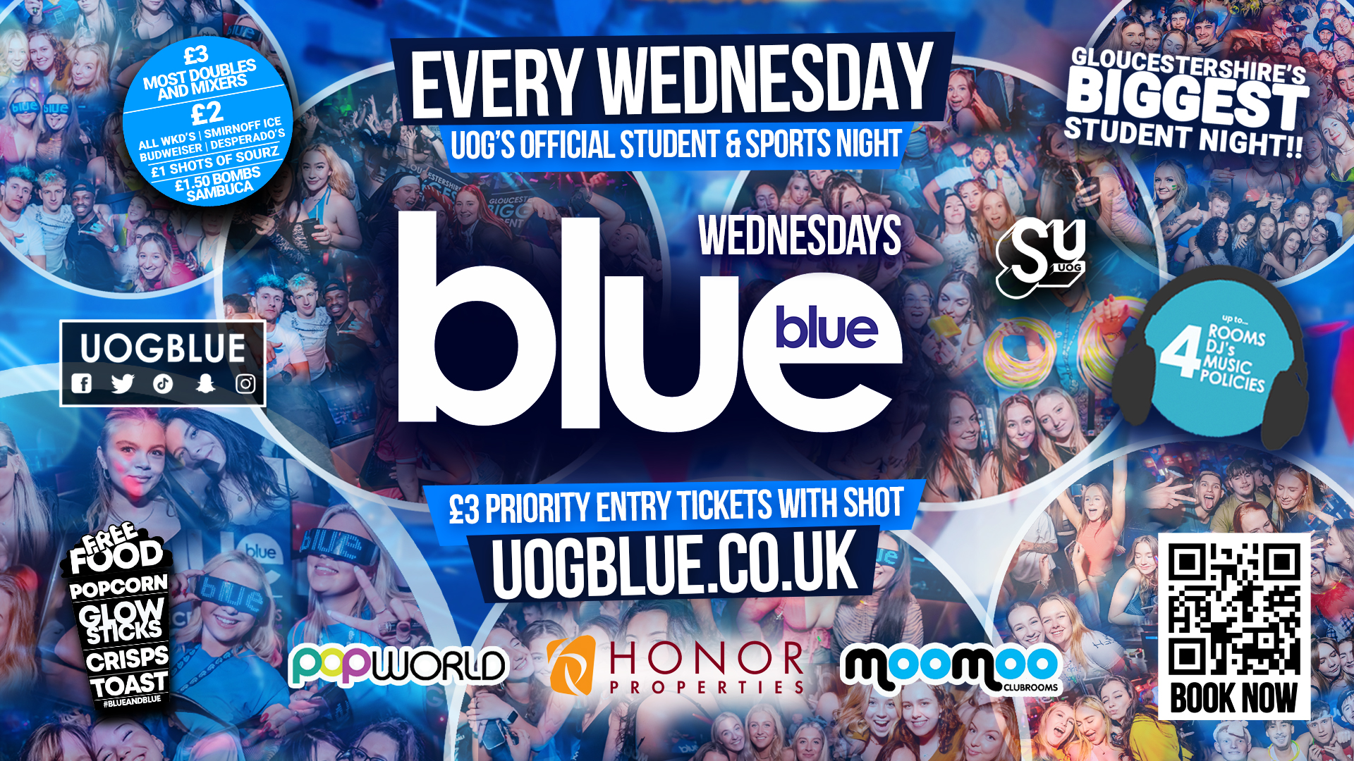 Blue and Blue Wednesdays | Gloucestershire’s Biggest Week Night 💙