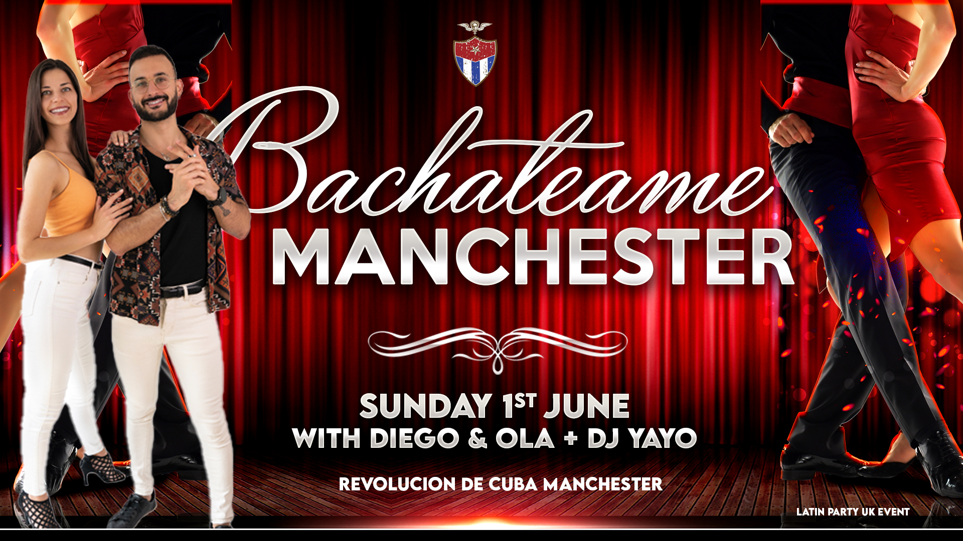 Bachateame Manchester – Sunday 1st June | Revolution de Cuba