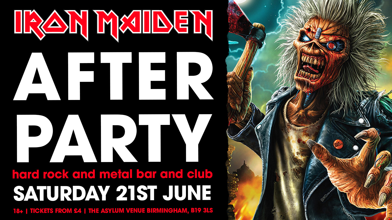 Iron Maiden After Party + Metal and Hard Rock Clubnight
