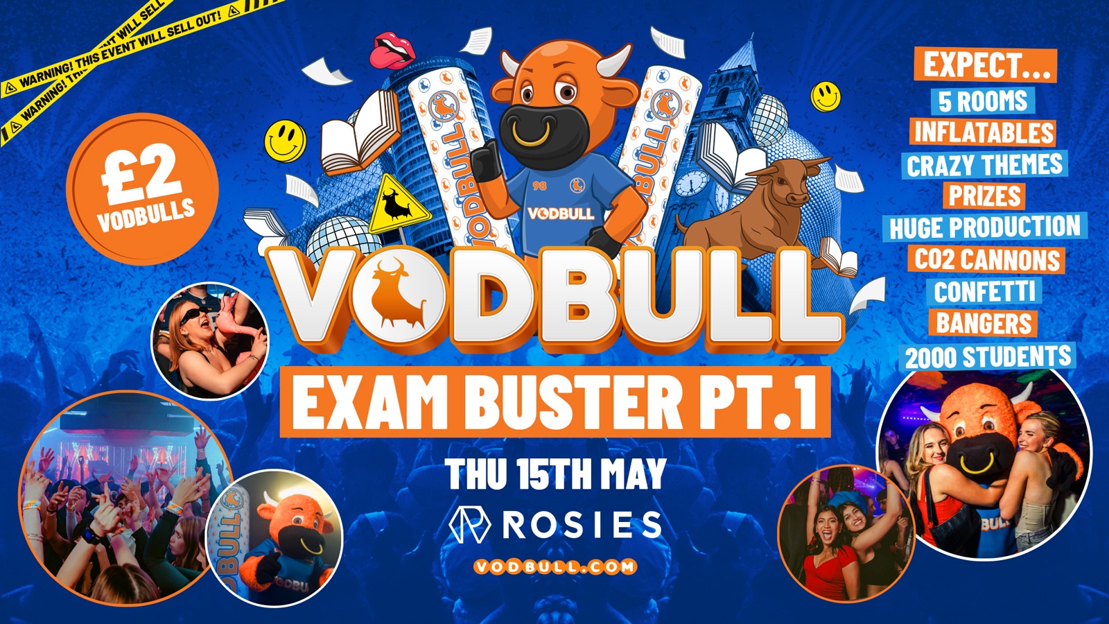 🧡 VODBULL EXAM BUSTER [TONIGHT] at ROSIES!! 15/05