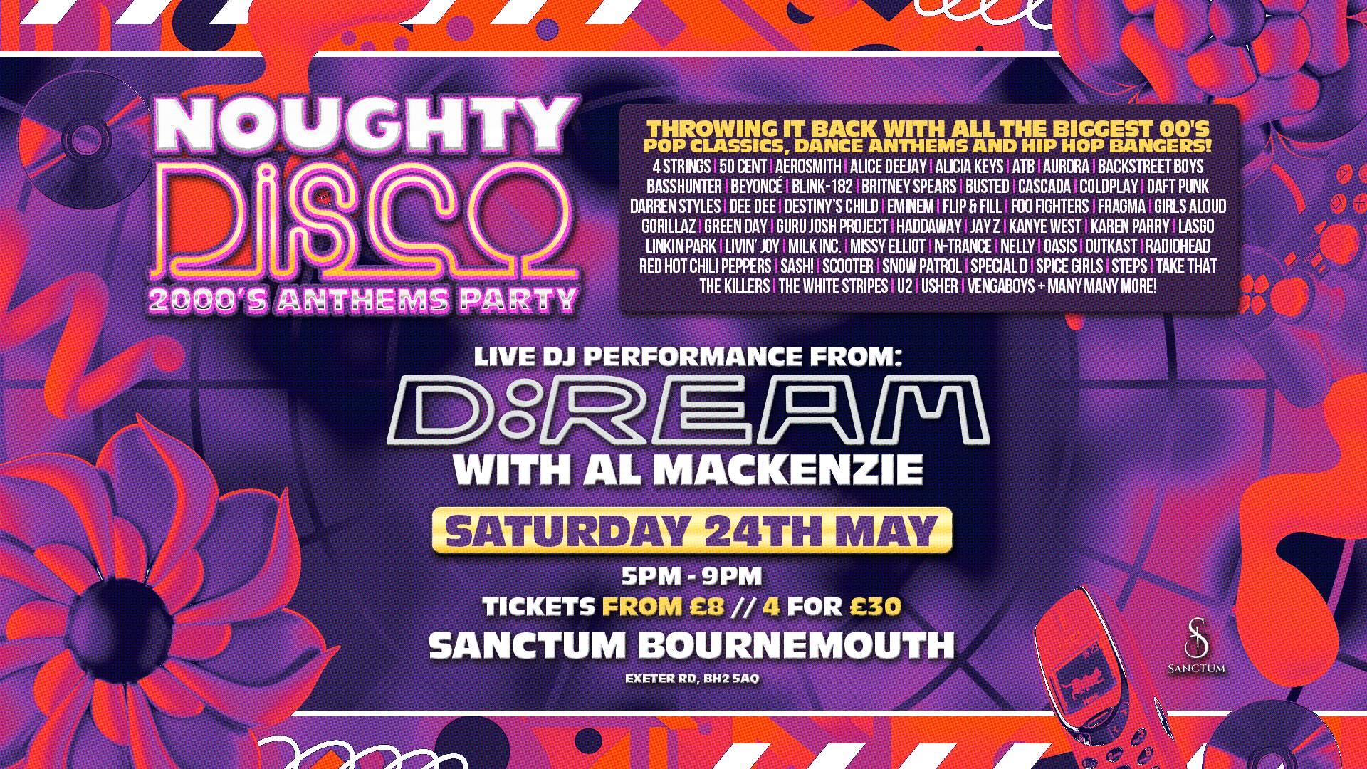Naughty Disco: 2000’s Anthems Party! Live DJ performance from D:REAM