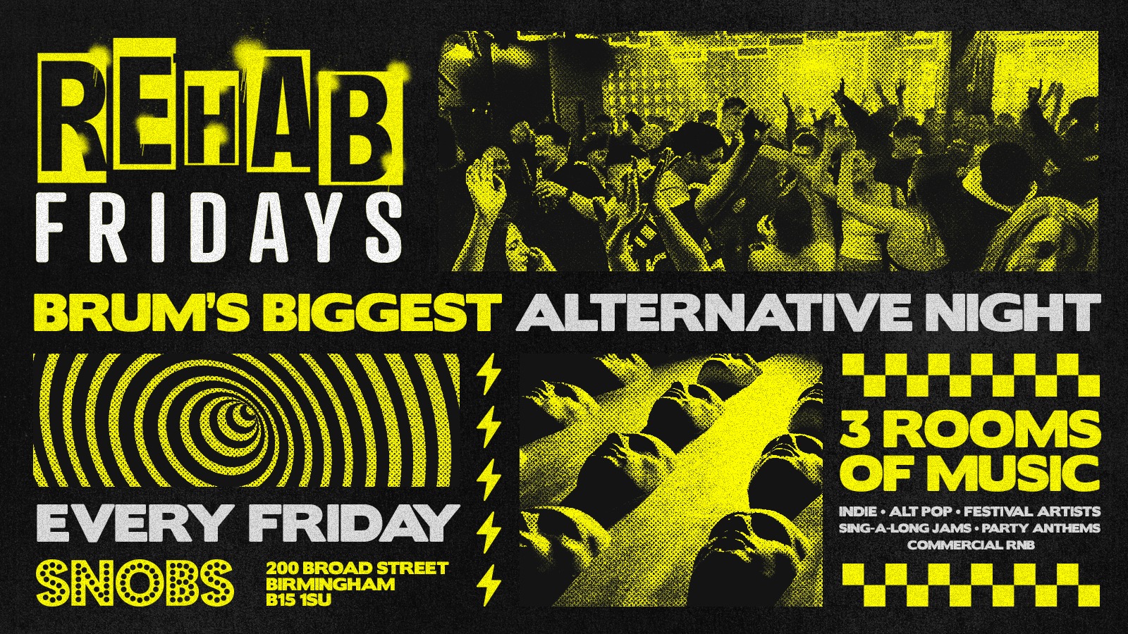 Rehab Friday [TONIGHT] @ Snobs 💥 16/05