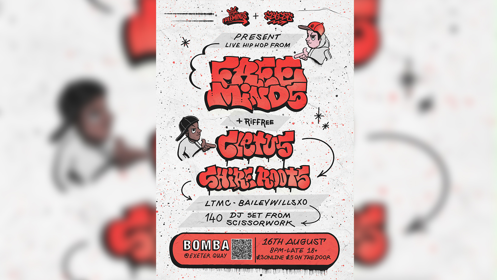 Free Minds & FatCat Presents: Live Hip Hop – 16.08.25 – Bomba Exeter