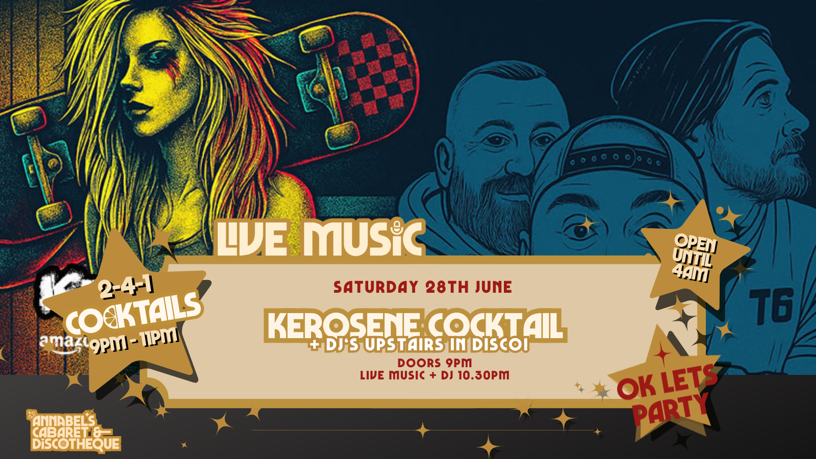 Live Music: KEROSENE COCKTAIL // Annabel’s Cabaret & Discotheque