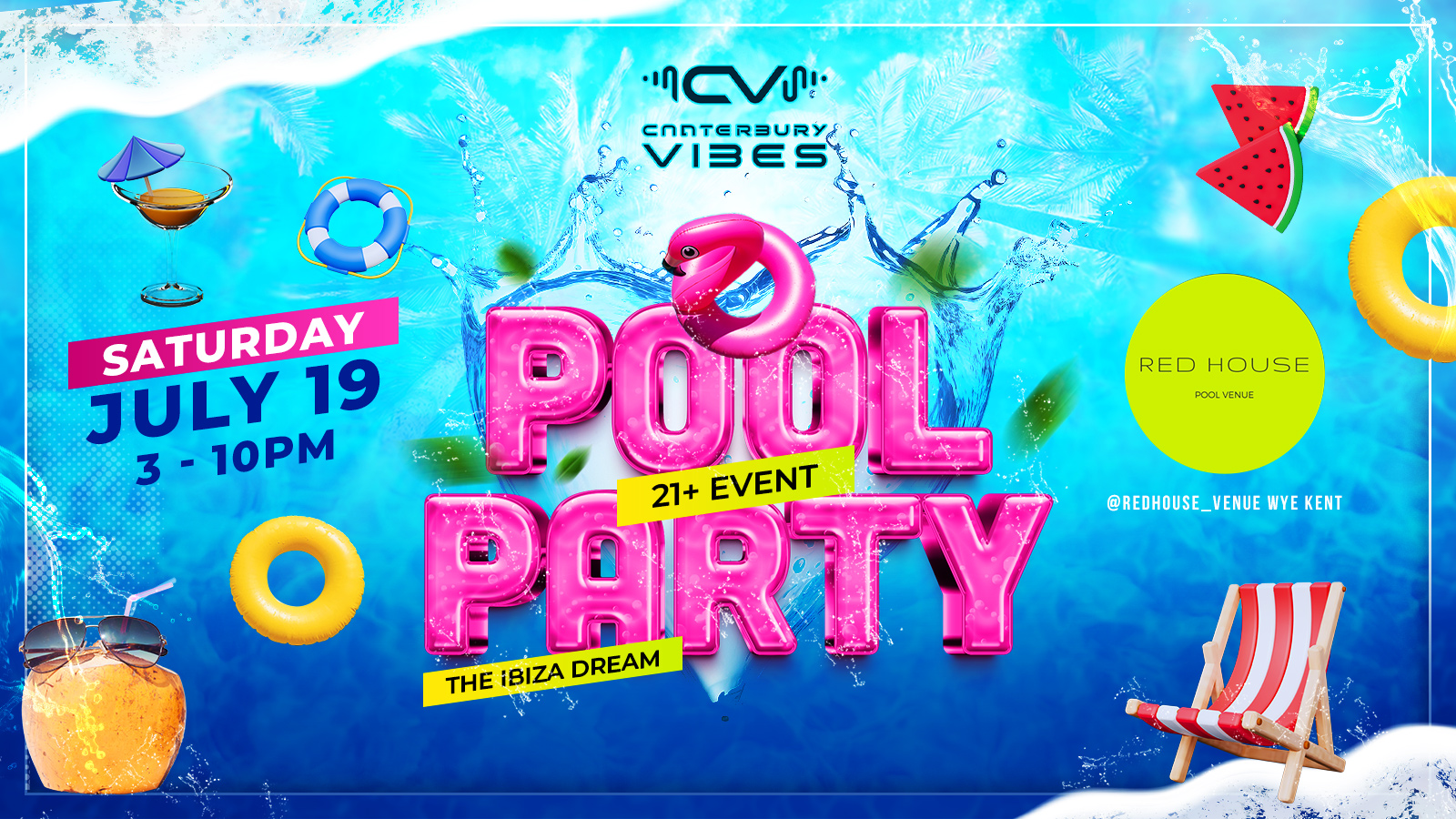 SOLD OUT – Summer Pool Party @ Redhouse outdoor venue Wye Kent