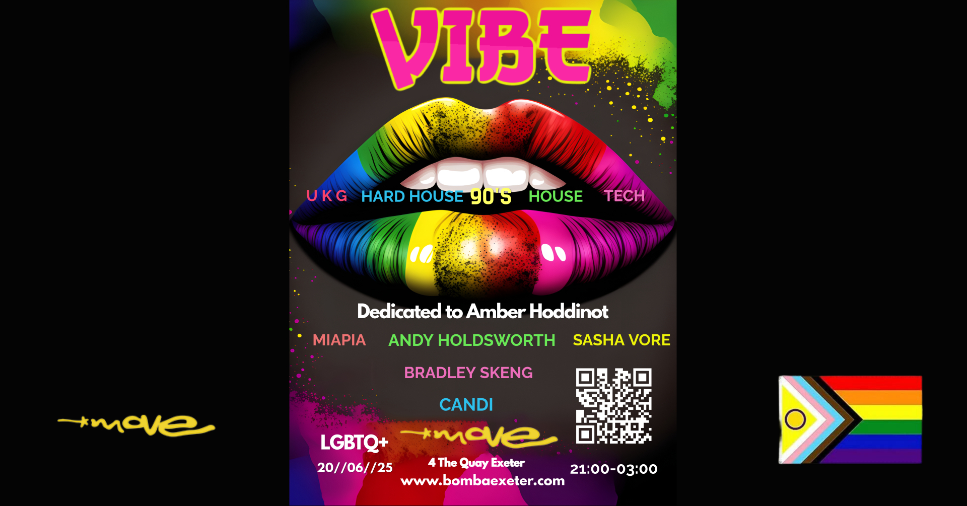 VIBE – LGBTQ+ – BRADLEY SKENG – FRI 20 JUNE – MOVE – EXETER