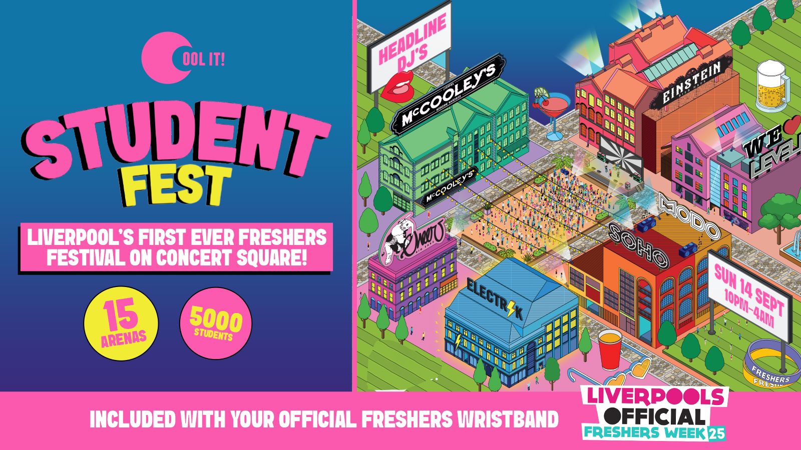 STUDENT FEST 2025 🪩🎉🥳🎈🎆 〰️FRESHERS SUNDAY FESTIVAL 〰️ 5000 STUDENTS // 15 ARENAS // HEADLINE DJ’S 🎶🎧