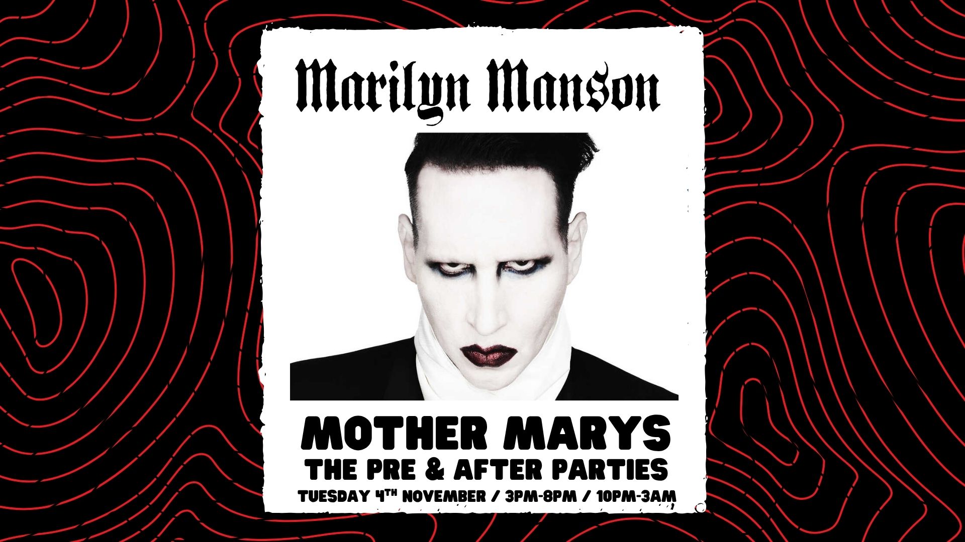 Marilyn Manson : Pre & Aftershow