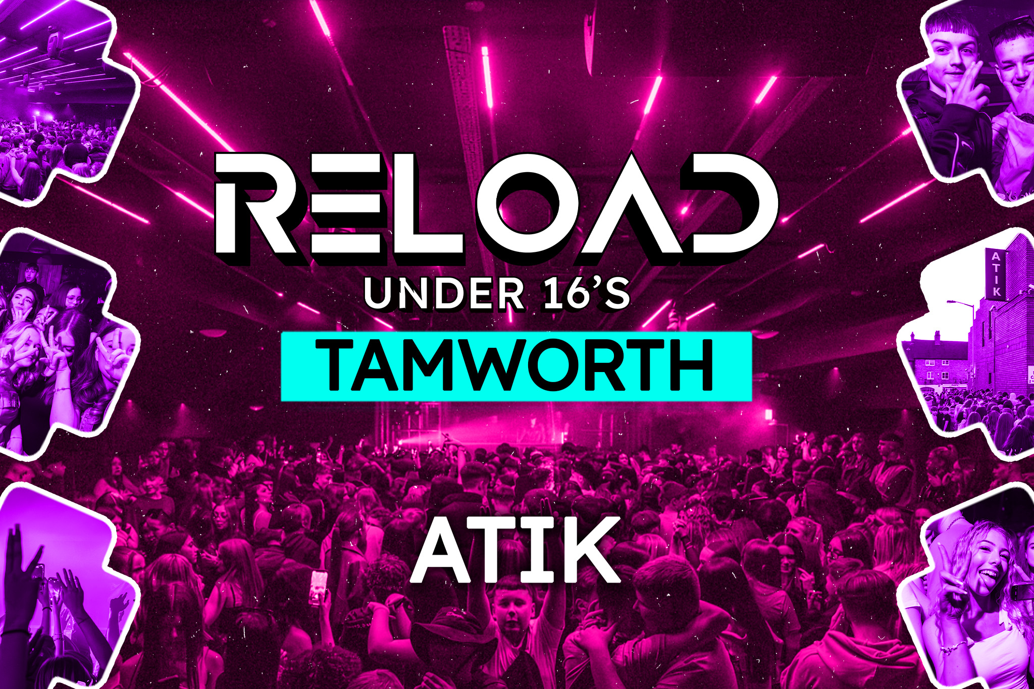 🚨TICKETS 80% SOLD🚨Reload Under 16s – Tamworth Ft ZieZie