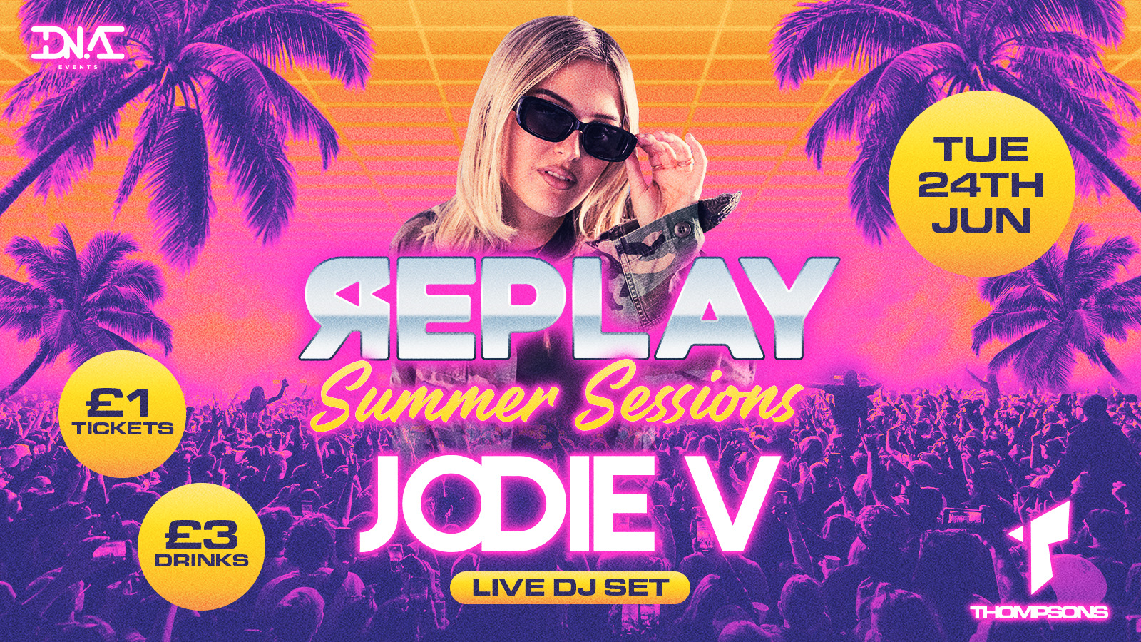 Replay Tuesdays Hosted by Jodie V – £1 Entry & £5 Doubles!
