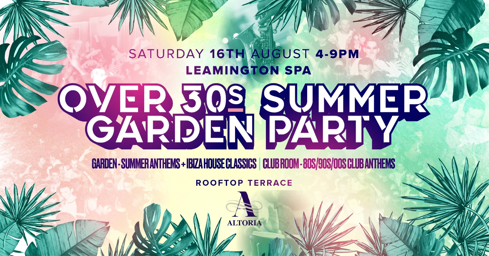 OVER 30s SUMMER GARDEN PARTY – LEAMINGTON SPA 🌞