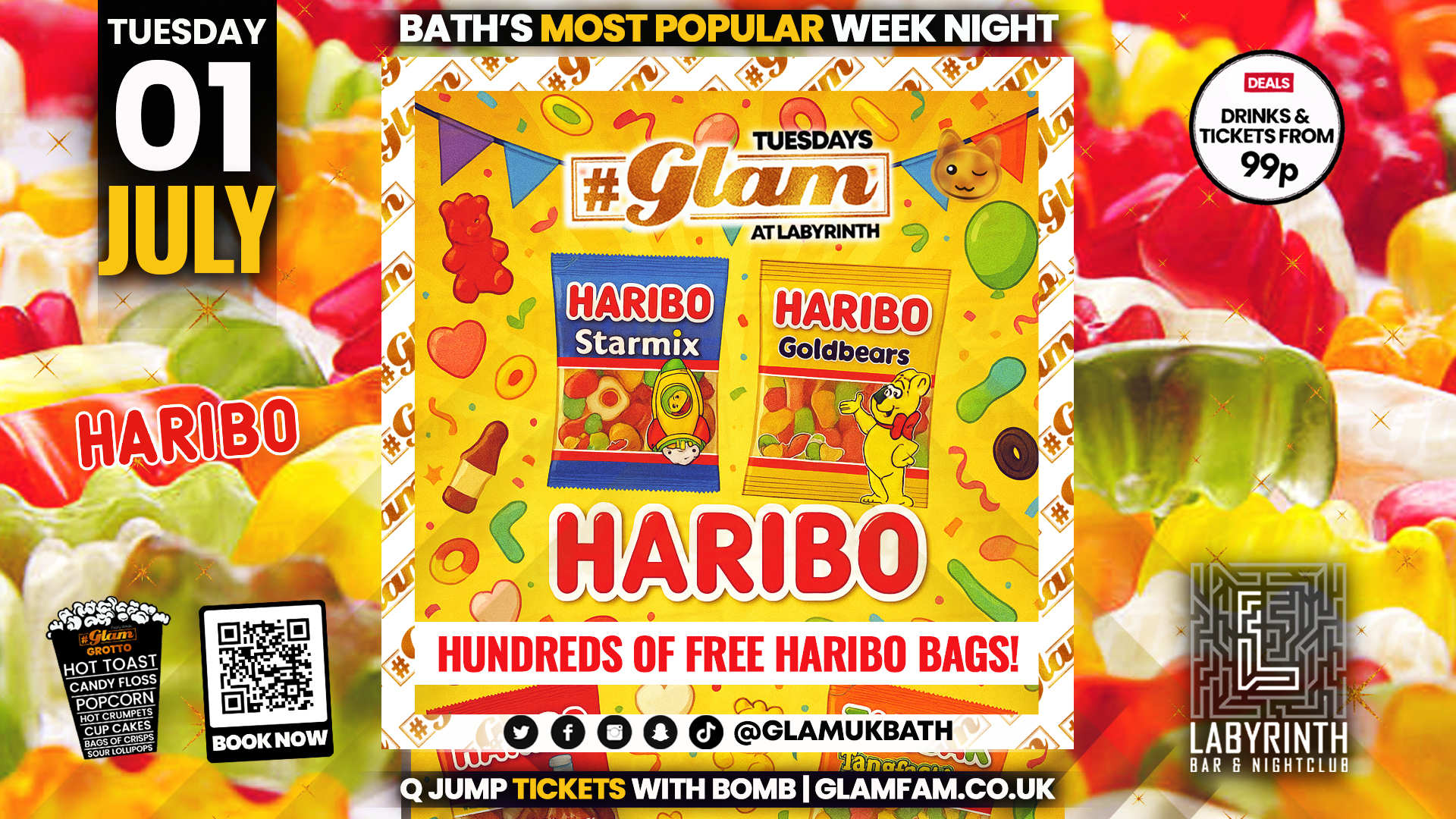 Glam – 🍬 HARIBO PARTY! 🍬 Bath’s Biggest Week Night | Tuesdays at Labs 😻