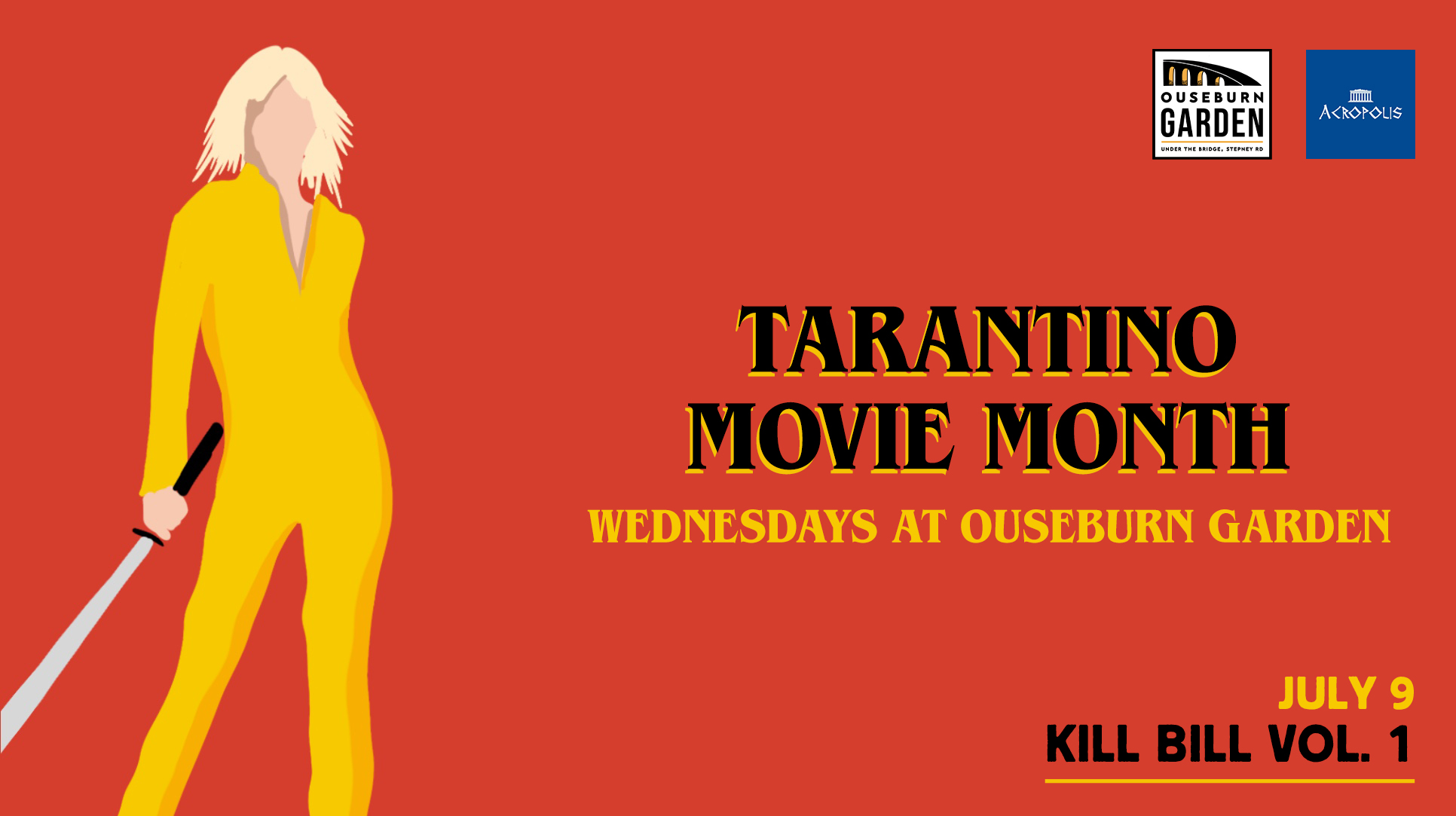 Tarantino Movie Month at Ouseburn Garden –  (KILL BILL VOL. 1)