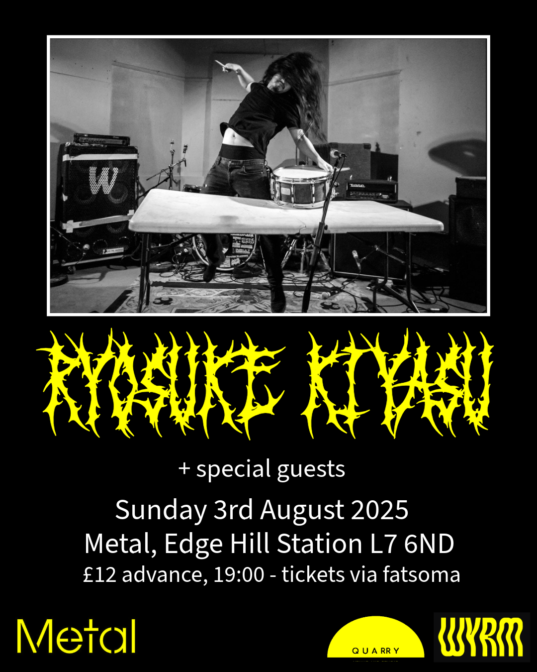 Ryosuke Kiyasu (snare drum performance) @ METAL