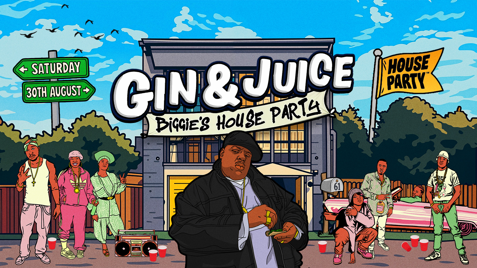 GIN & JUICE: BIGGIE’S HOUSE PARTY – LONDON 2025 – SOLD OUT ⚠️
