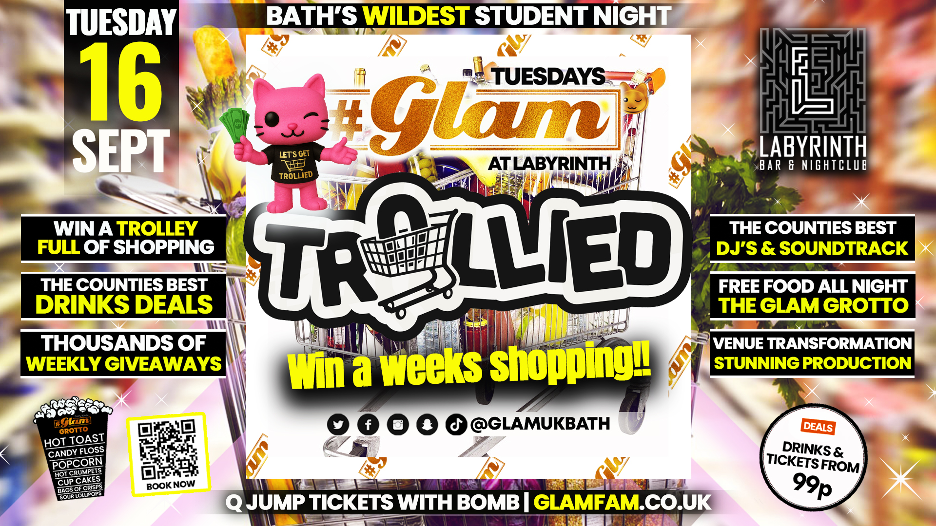 Glam – 🛒 LETS GET TROLLIED! 🛒 | Bath’s Best Student Night! Every Tuesday at Labyrinth! 😻