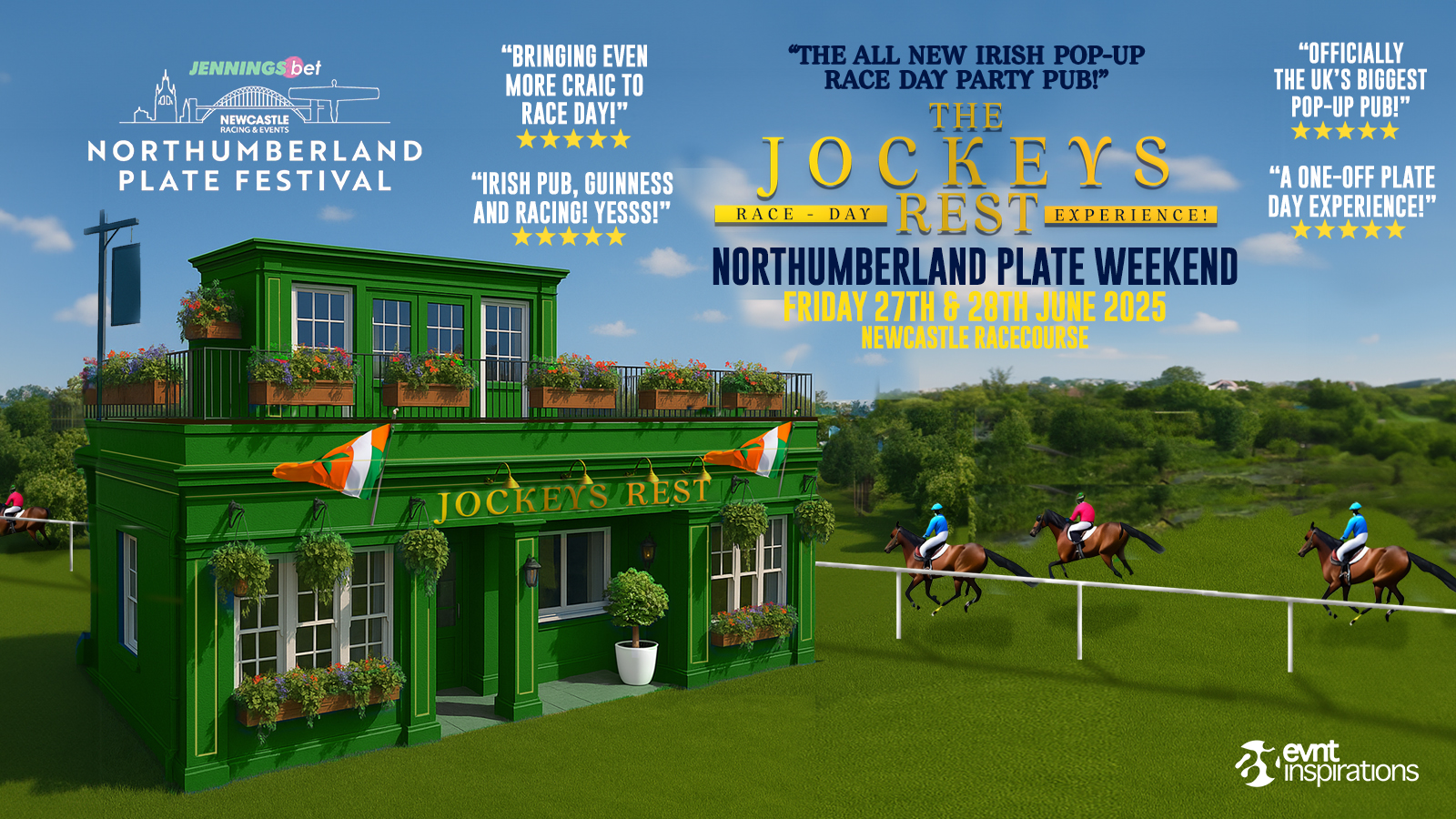The Jockey’s Tavern | “The Irish Pop-Up Pub Race Day Experience” – Northumberland Plate Weekend 2025