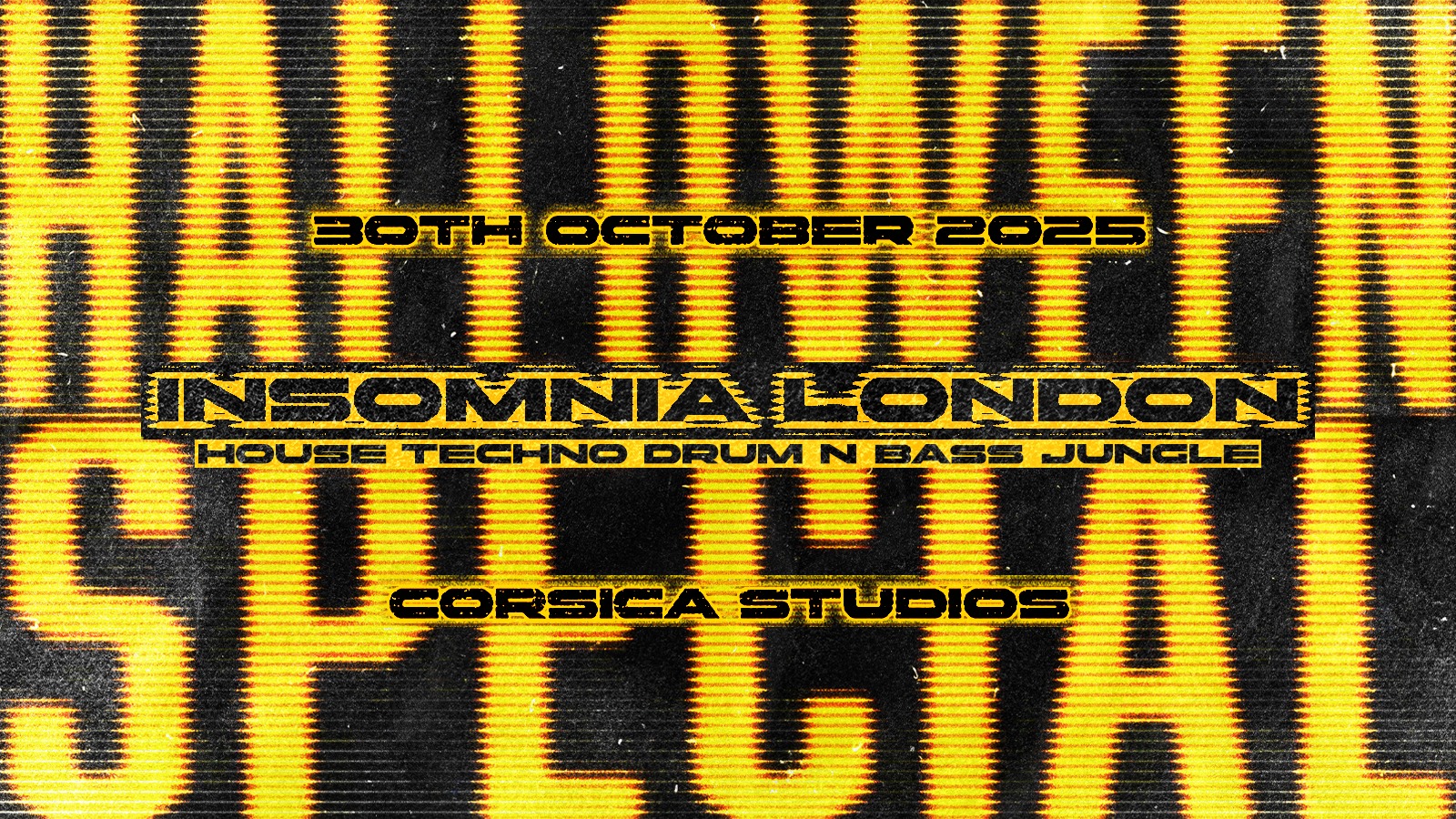 Insomnia London | House, Techno, DnB | Halloween at Corsica Studios