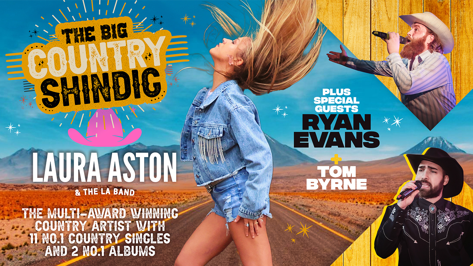 🤠 Big Country Shindig starring Laura Aston & The La Band plus Ryan Evans and Tom Byrne